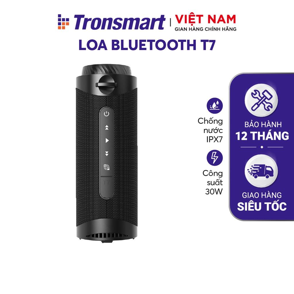 Loa Bluetooth Tronsmart T7 Công suất 30W - Chống nước IPX7 – Âm thanh siêu trầm - Hàng Chính Hãng - Bảo Hành 12 Tháng