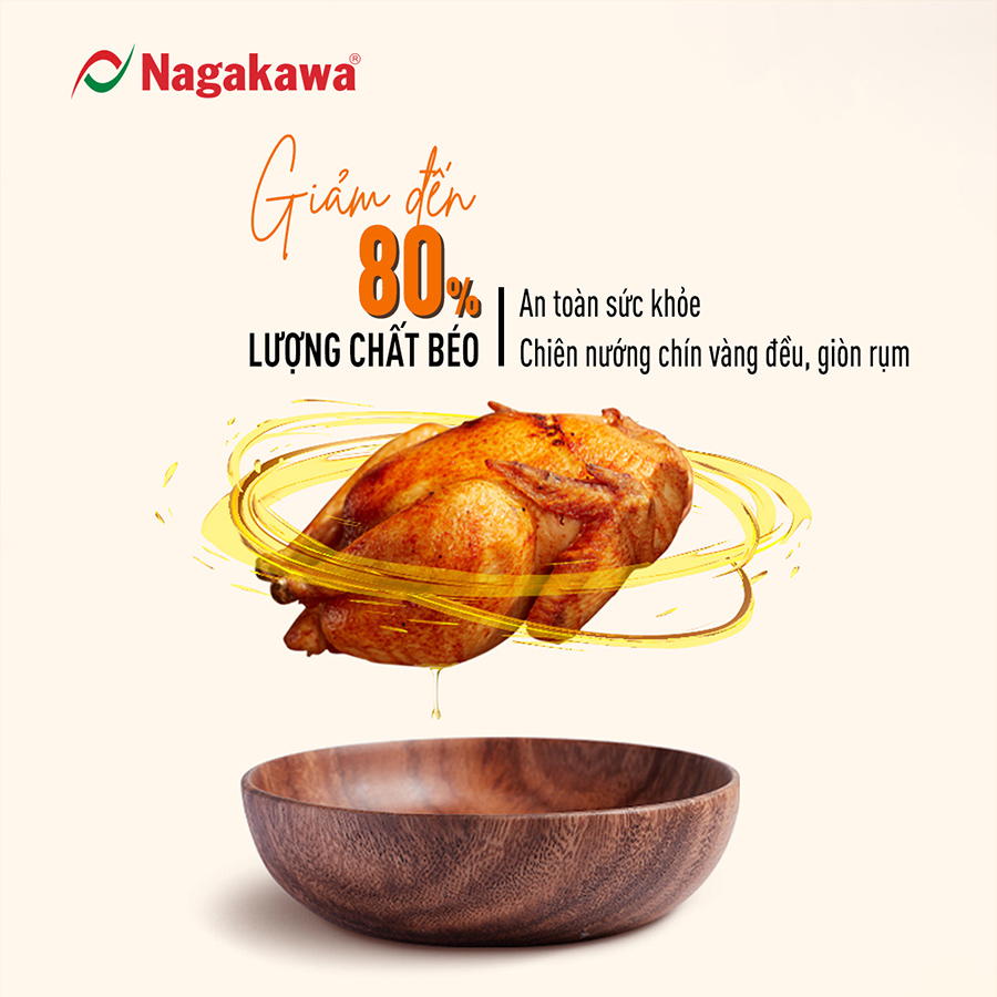 Nồi chiên không dầu Nagakawa NAG3306 - Hàng chính hãng