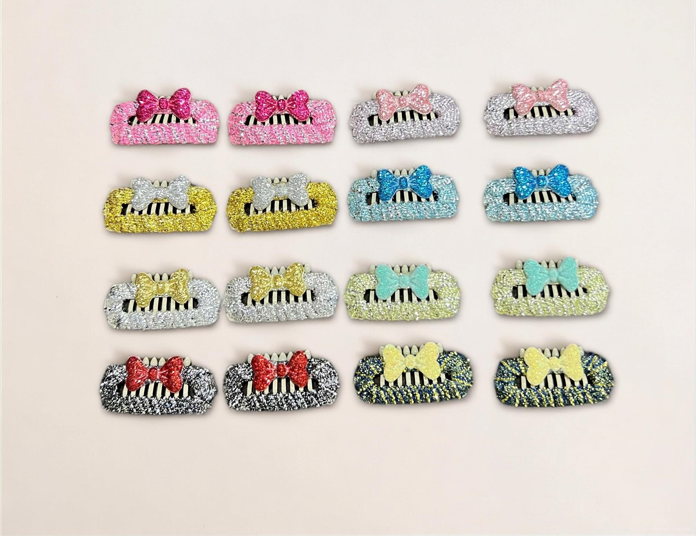 NƠ KẸP TÓC SANG TRỌNG NHIỀU MÀU DỄ THƯƠNG MÃ 21 XINH XẮN CHO THÚ CƯNG CHÓ MÈO