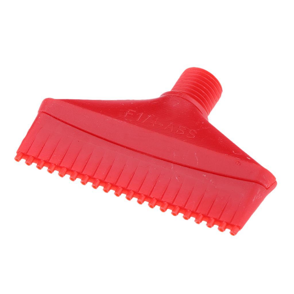 Set of 4 ABS Plastic 1/4 Air Knife Blowing Wind Jet Washer Nozzles Red 70mm