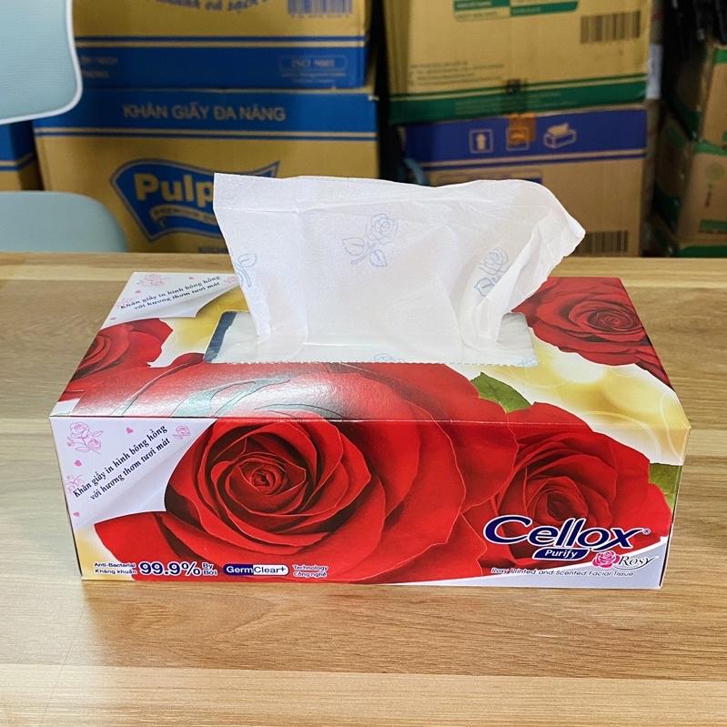 Khăn giấy hộp Cellox Thailand 150 tờ x2 lớp hương thơm mát