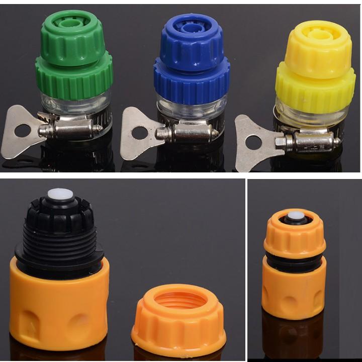 Bộ dây vòi xịt nước rửa xe, tưới cây . tăng áp 3 lần, loại 7m, 10m 206701-3 đầu đồng, cút,nối nhựa vàng