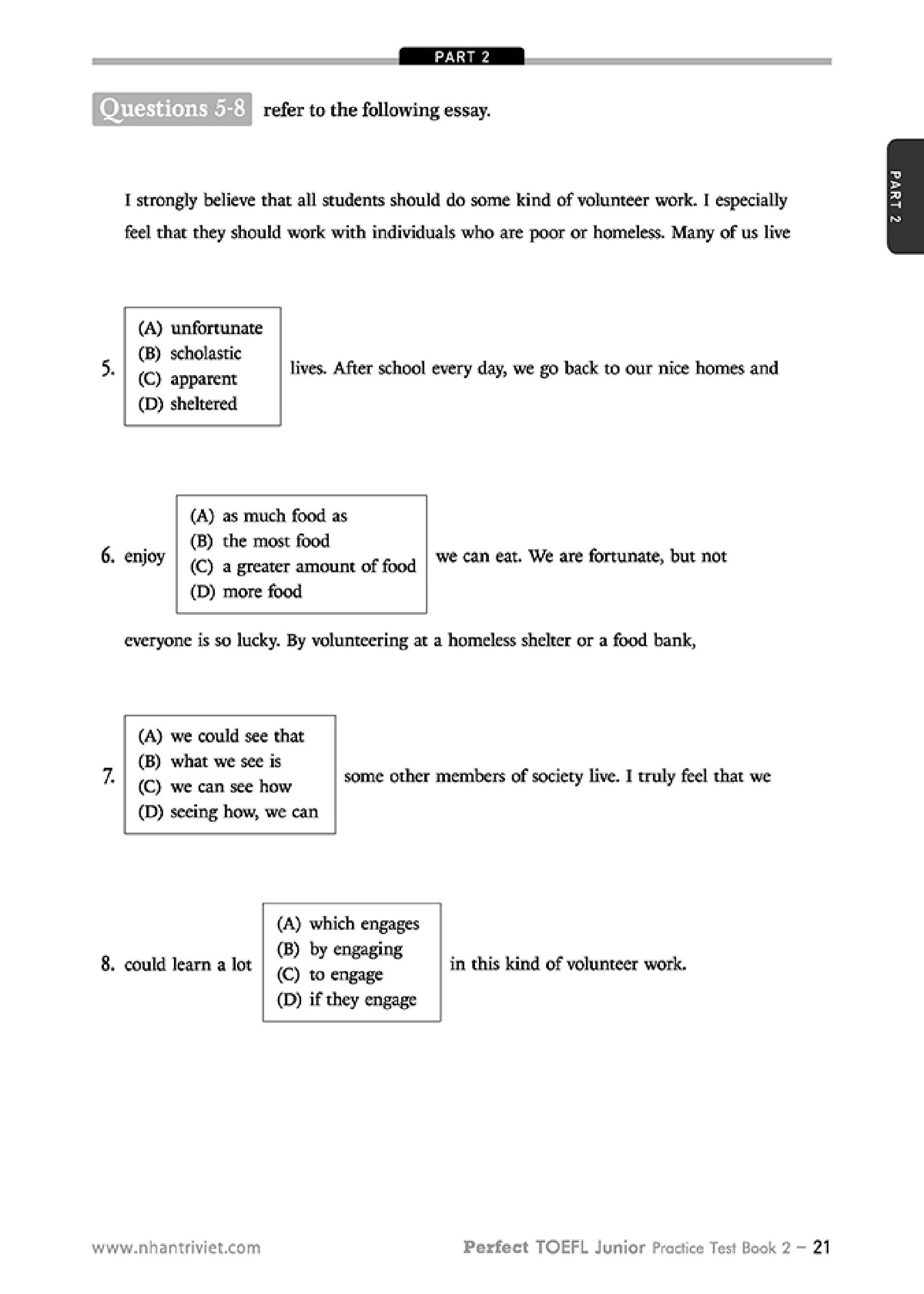 Perfect Toefl Junior  Book 2 (Kèm CD)