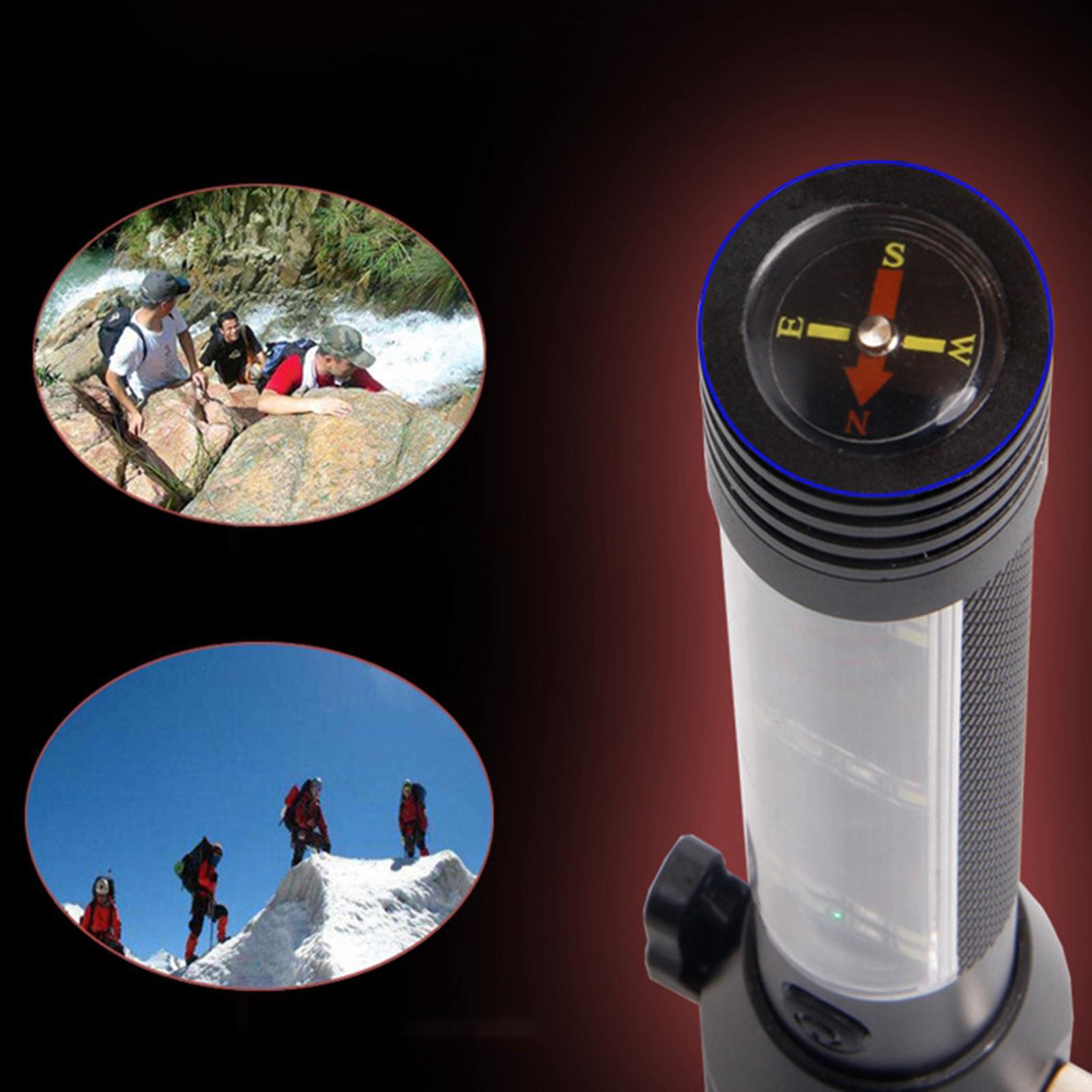 Outdoor Camping Hiking Emergency Light Solar Powered LED Flashlight Safety Hammer Torch Lights with Power Bank Magnet Survival Tool