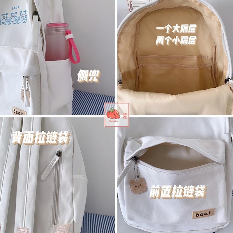 COMBO BALO BEAR + LOGO CÀI + KẸP GỖ, SỔ TAY MINI, STICKER DÁN,.. Chất DÀY DẶN CHỐNG THẤM NƯỚC