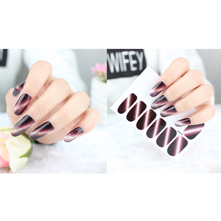 Bộ dán móng tay nail sticker không thấm nước, có độ đàn hồi tốt