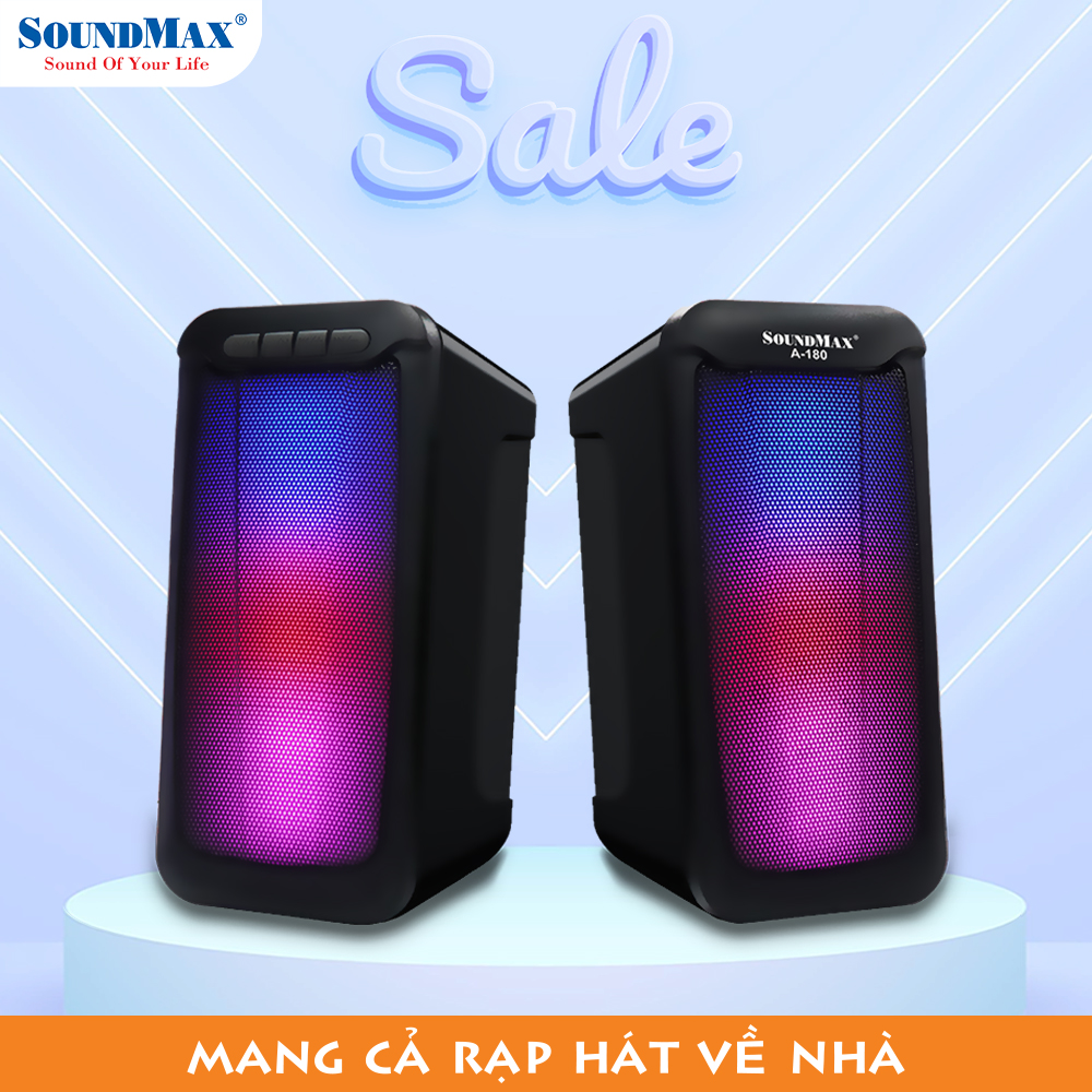 [Hàng Chính Hãng] Loa SoundMax A180/2.0 - Hàng Chính Hãng