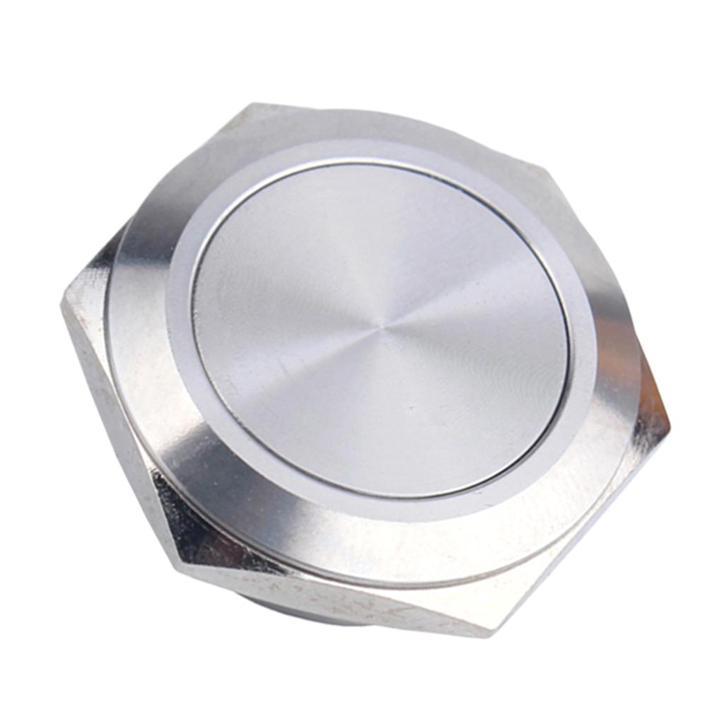 Bạc 25mm Nhất Thời Nút Nhấn Công Tắc/TẮT Chống Thấm Nước