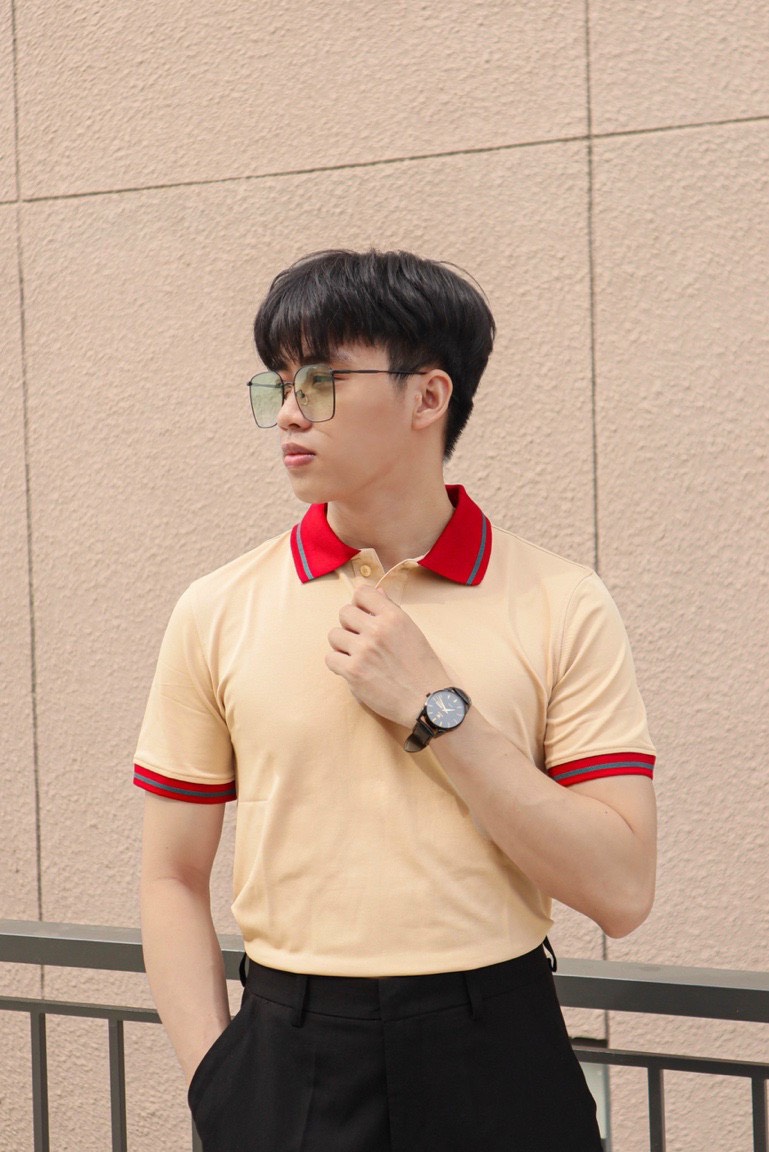Áo trụ Polo co giãn có cổ