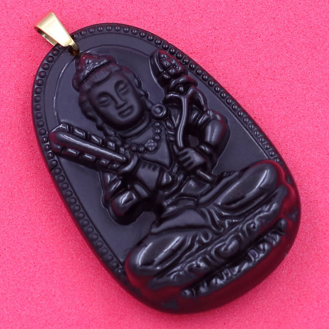 Mặt Phật Hư Không Tạng đen 5cm