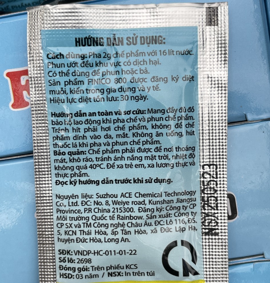 Trừ kiến muỗi gián trong gia dụng FINICO