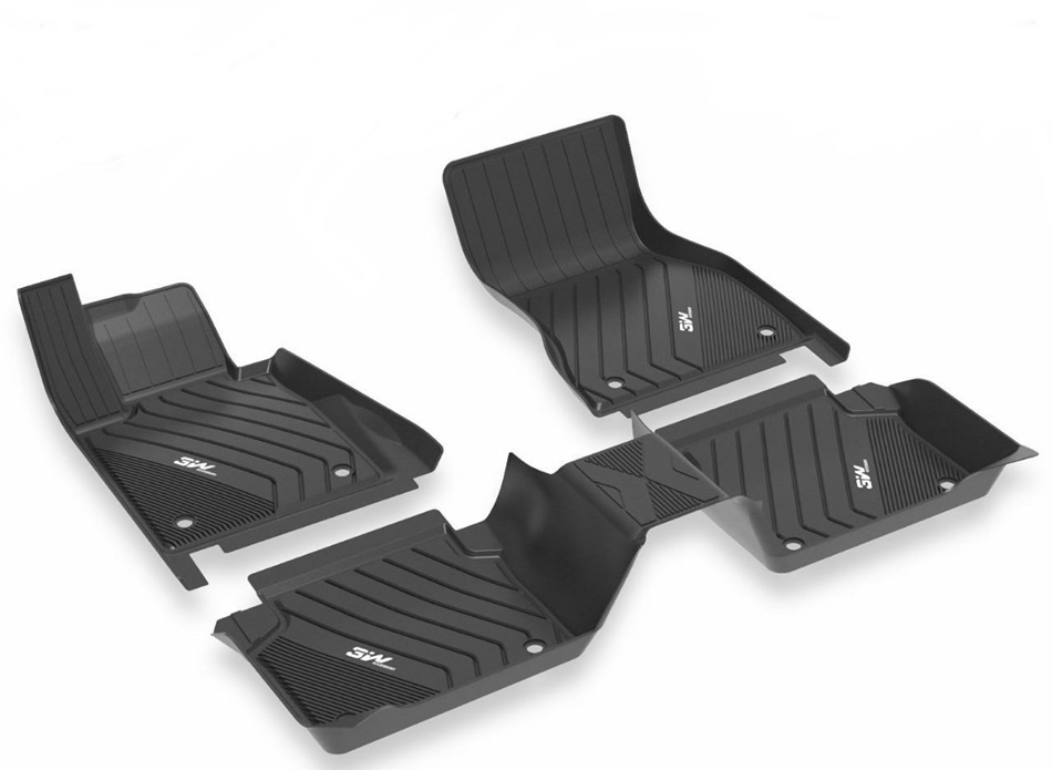 Thảm lót sàn xe ô tô  BMW M3 2012- đến nay nhãn hiệu Macsim 3W - chất liệu nhựa TPE đúc khuôn cao cấp - màu đen