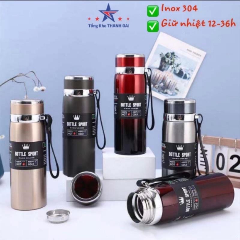 Bình giữ nhiệt cao cấp inox 1000ml bình nước giữ nhiệt cute 1 lít