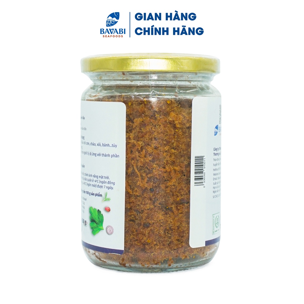 Ruốc Thịt Cá Thu Cho Bé Ăn Dặm BAVABI Hũ 150g Ruốc Ăn Liền Thơm Ngon Giàu Dinh Dưỡng | Đặc Sản Biển Quảng Ninh