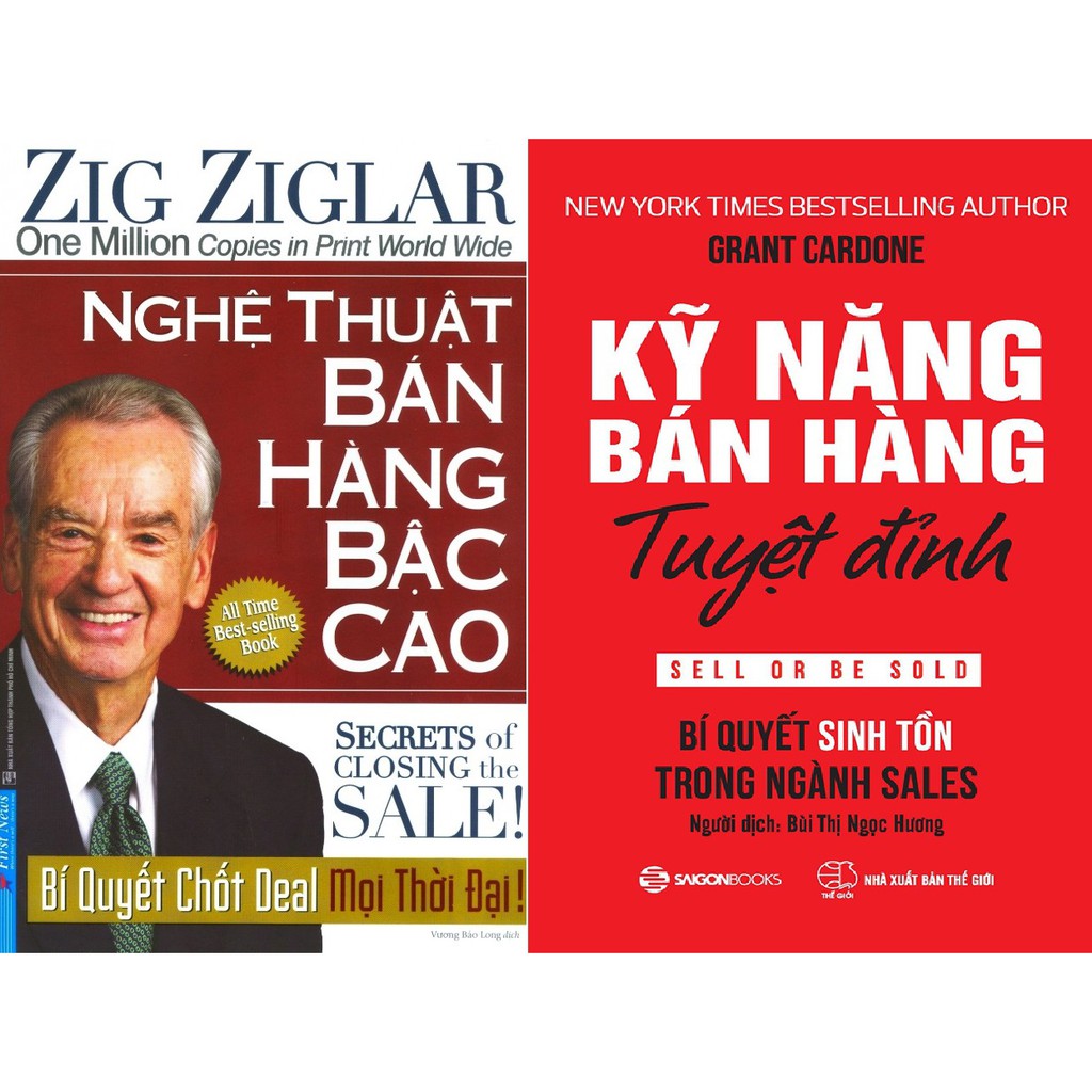 Sách - Combo 2 cuốn kỹ năng bán hàng tuyệt đỉnh và nghệ thuật bán hàng bậc cao