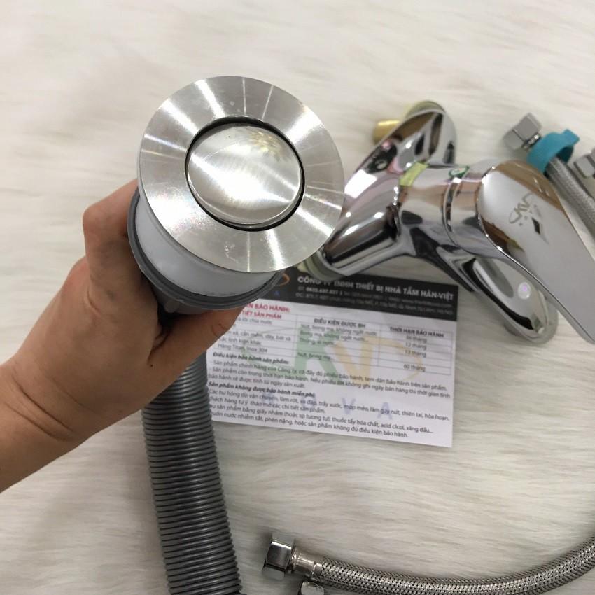 Vòi chậu nóng lạnh KOVA 01V, vòi chậu rửa mặt chất liệu đồng bảo hành 3 năm
