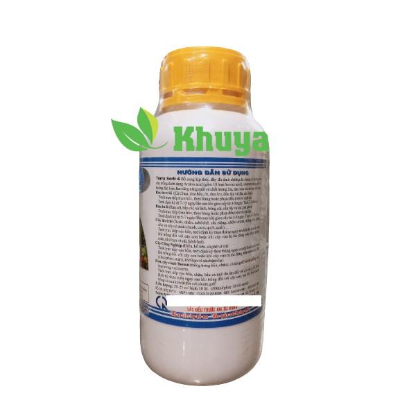 Phân bón lá NPK sinh học Growmore Terra Sorb 4 Root chai 500ml Siêu Ra Rễ