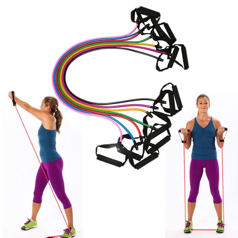 Yoga kéo dây thừng tập thể dục các dải tập thể dục ống tập luyện thực tế dây đàn hồi dây yoga tập luyện yoga 1pc Color: Purple