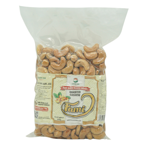 Hạt Điều Rang Không Muối Bịch CK Fami (500g)