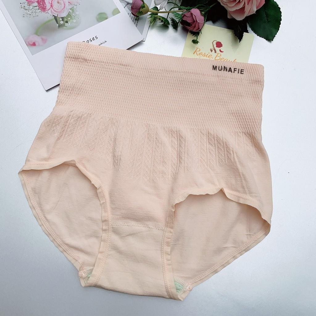 Quần lót gen bụng nhẹ, quần lót cạp cao định hình vòng eo Munafie siêu co giãn QGB/135