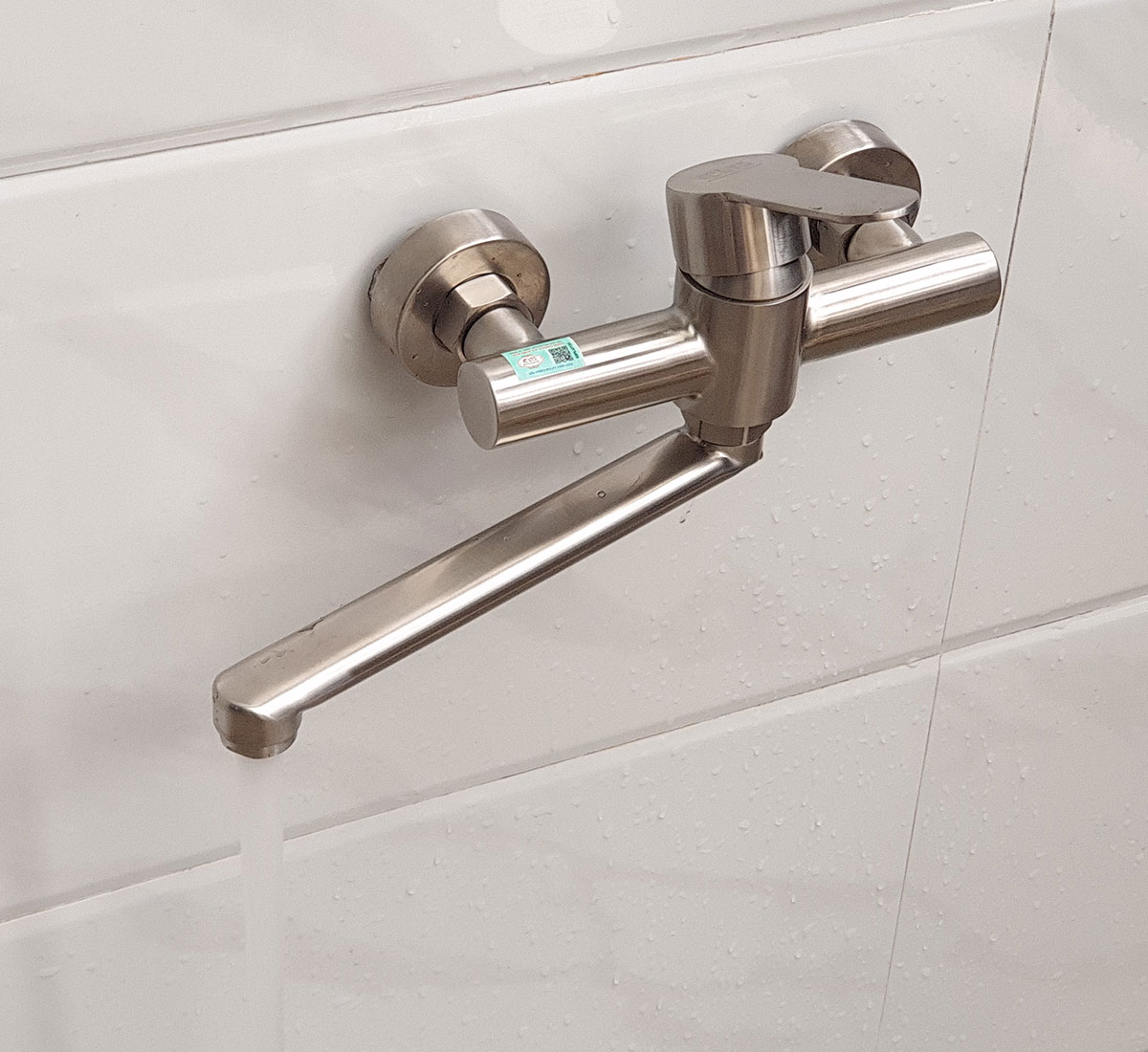 Vòi rửa chén nóng lạnh âm tường Inox SUS 304 Eurolife EL-T019AT