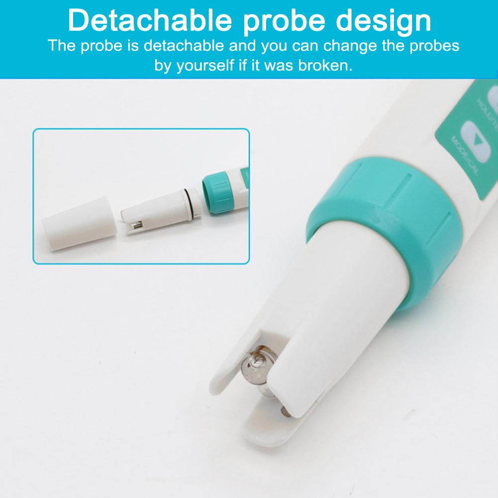 Máy kiểm tra chất lượng nước cầm tay cầm tay 7 trong 1 PH Tổng chất rắn hòa tan EC ORP Độ mặn SG Kiểm tra nhiệt độ IP67 Chống nước ℃/℉ Chuyển đổi đơn vị Bù nhiệt độ tự động