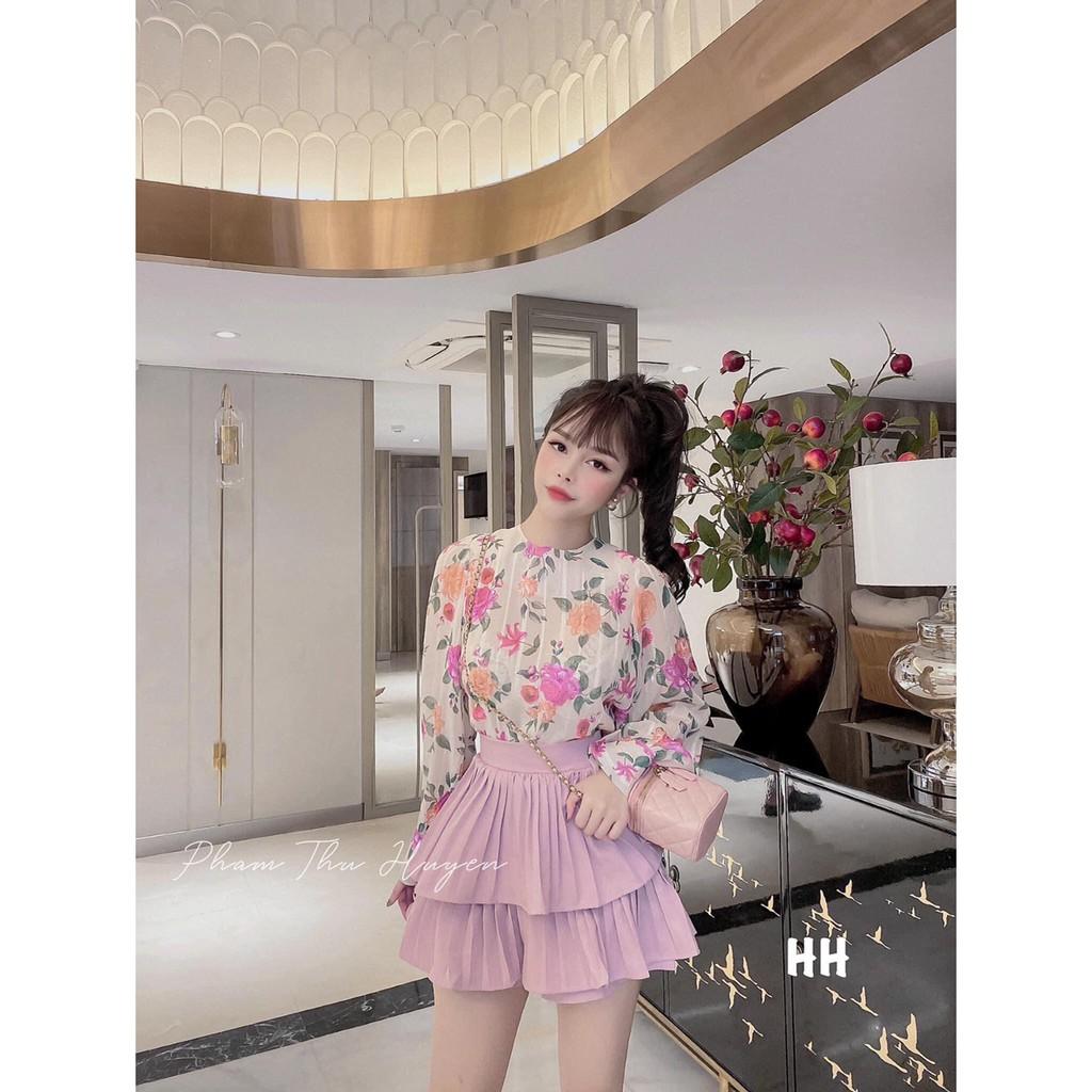 Chân váy xếp ly 2 tầng QC xinh