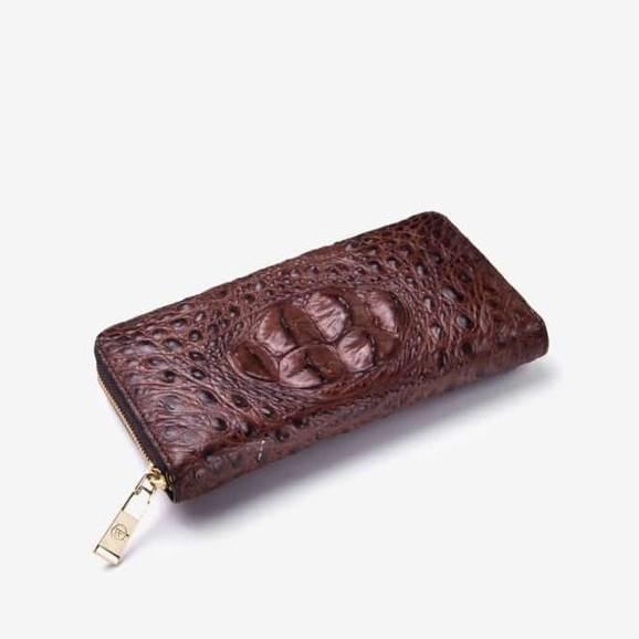 Ví Nữ Da Cá Sấu Cao Cấp Màu Nâu WT Leather 0546.1