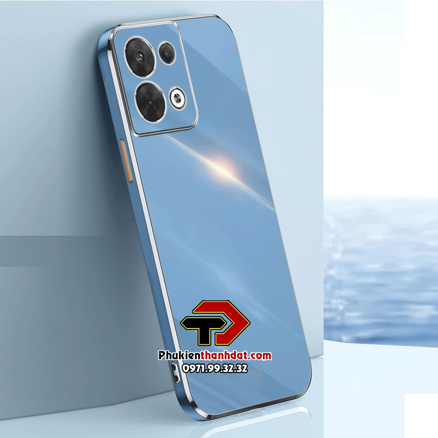 Ốp lưng cho OPPO Reno8 5G silicone dẻo màu viền xi