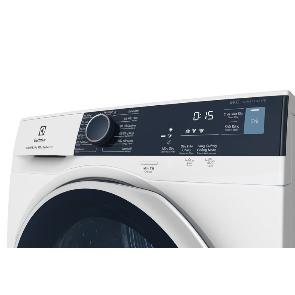 Máy sấy bơm nhiệt Electrolux 8 kg EDH804H5WB - Hàng chính hãng - Giao tại Hà Nội và 1 số tỉnh toàn quốc