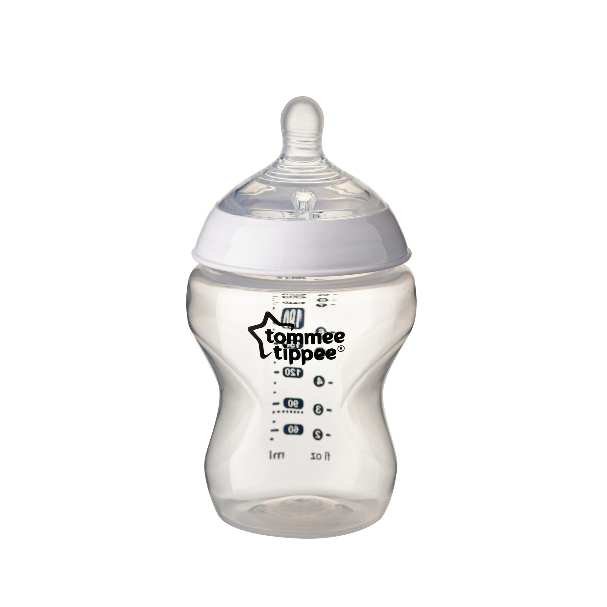 Bình sữa ty siêu mềm tự nhiên Tommee Tippee Closer to Nature 260ml, núm ty đi kèm 3-6 tháng