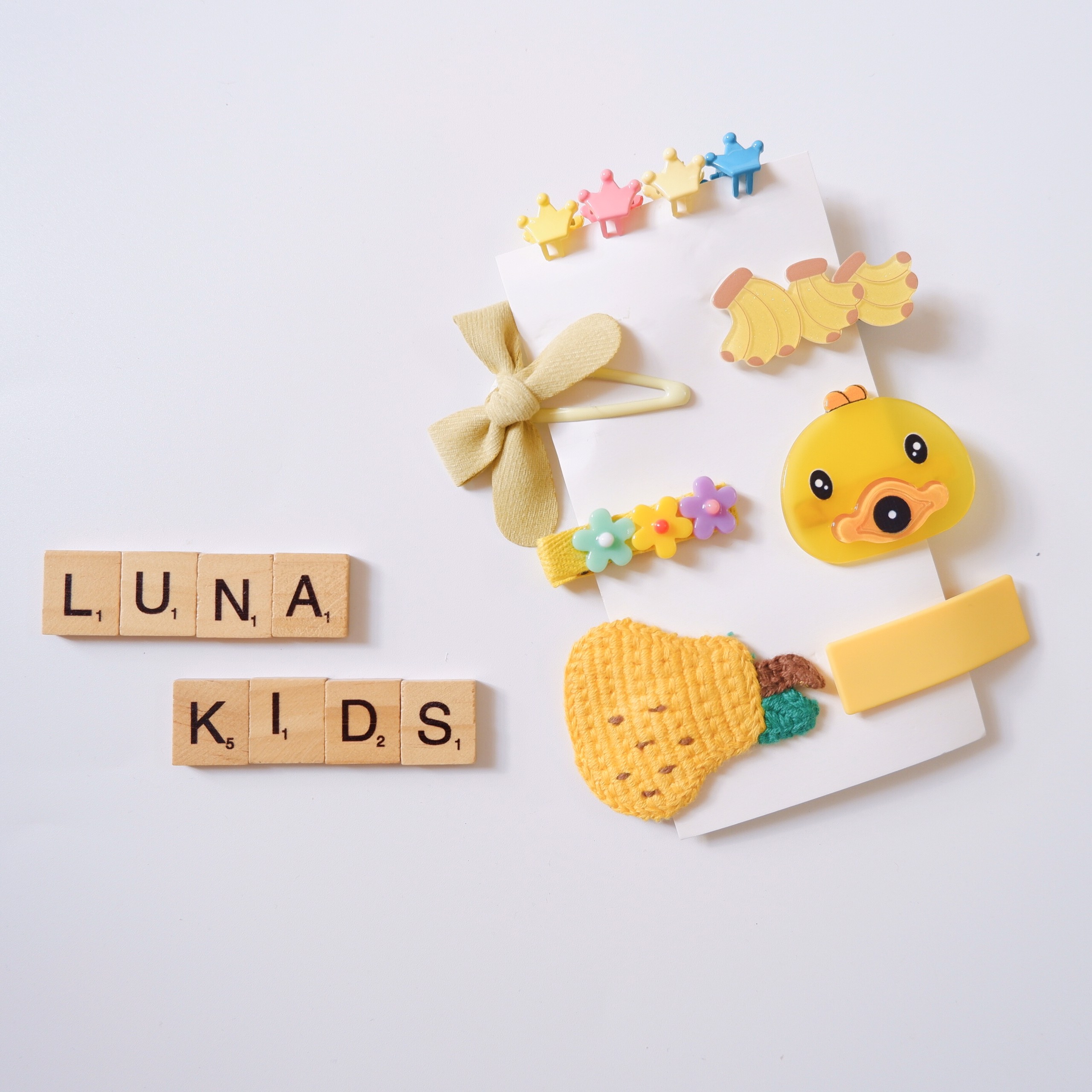 Set kẹp tóc cho bé gái KT02 - LunaKids [Ảnh thật