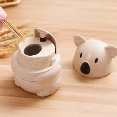 Hộp đựng tăm tre xỉa răng lúa mạch,an toàn cho sức khỏe 7*11cm+ Tặng kèm hình dán
