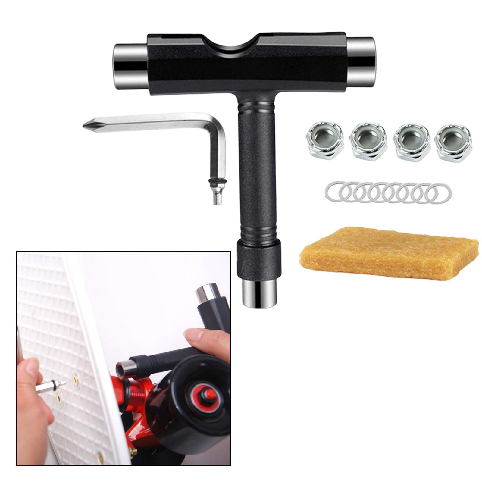 Skateboard Spanner T Wrench Change Skate Wheels Hexagon Roller Skate Tool