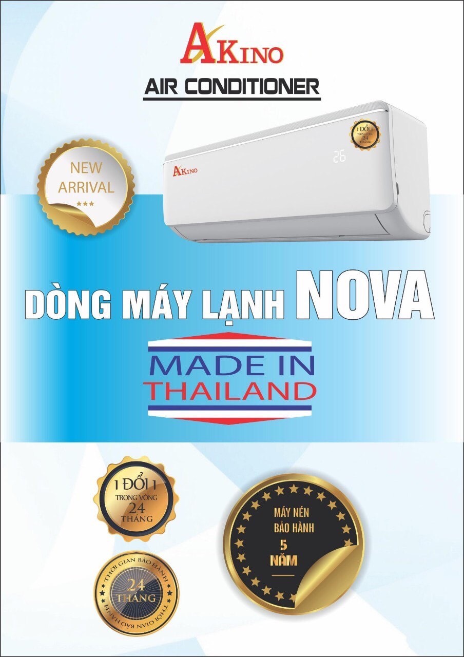 MÁY LẠNH AKINO 2.5HP INVERTER AKN-24CINV2FA-24000BTU-Hàng Chính Hãng-(Giao Hàng Toàn Quốc)