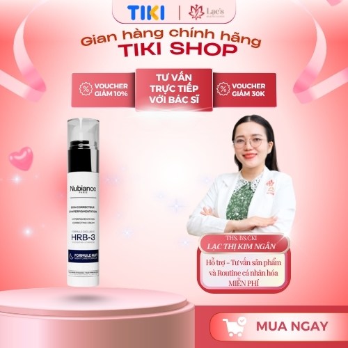 KEM NÁM NGÀY - ĐÊM - Nubiance. Paris HRB-3 Day Formula cream 50mL
