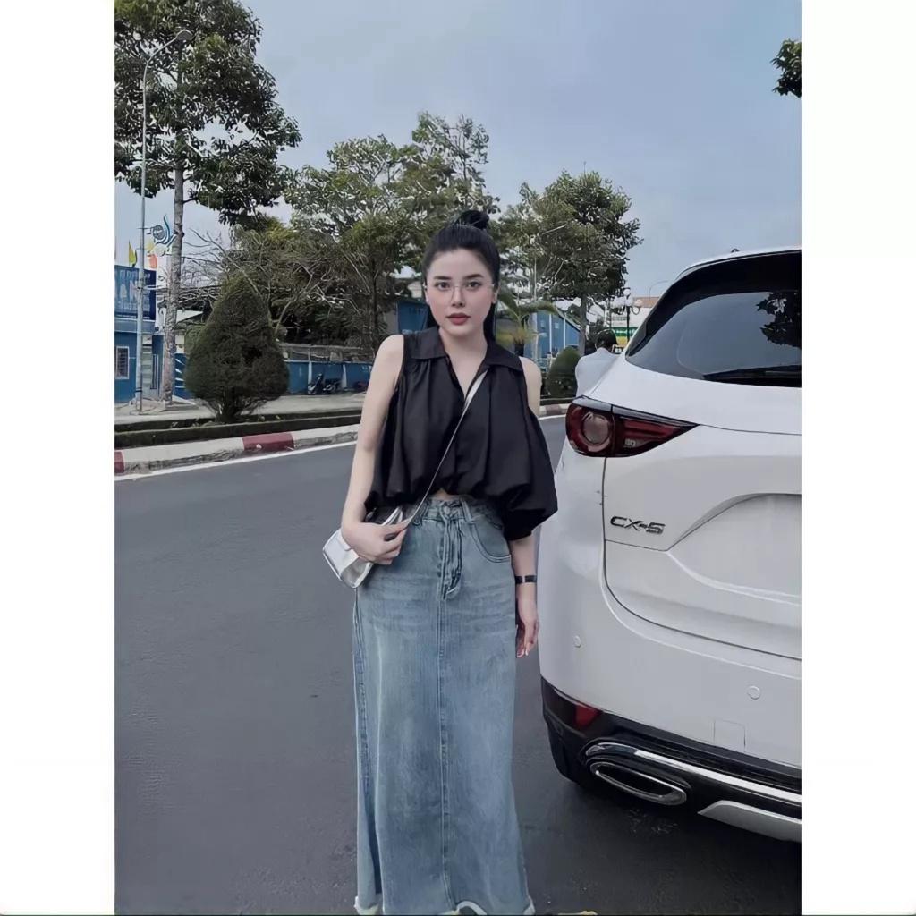 Áo Sơ Mi Sát Nách Nữ Dáng Bom Bo Chun