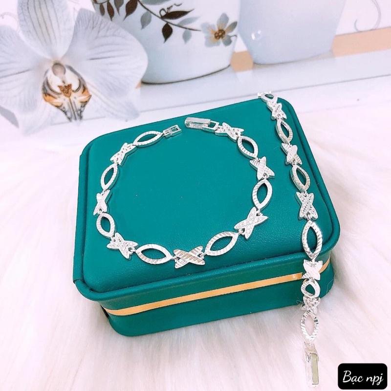 Lắc tay Bạc nữ , Vòng tay ️ SIÊU HOT ️Bạc Ta 100% - Bạc Npj