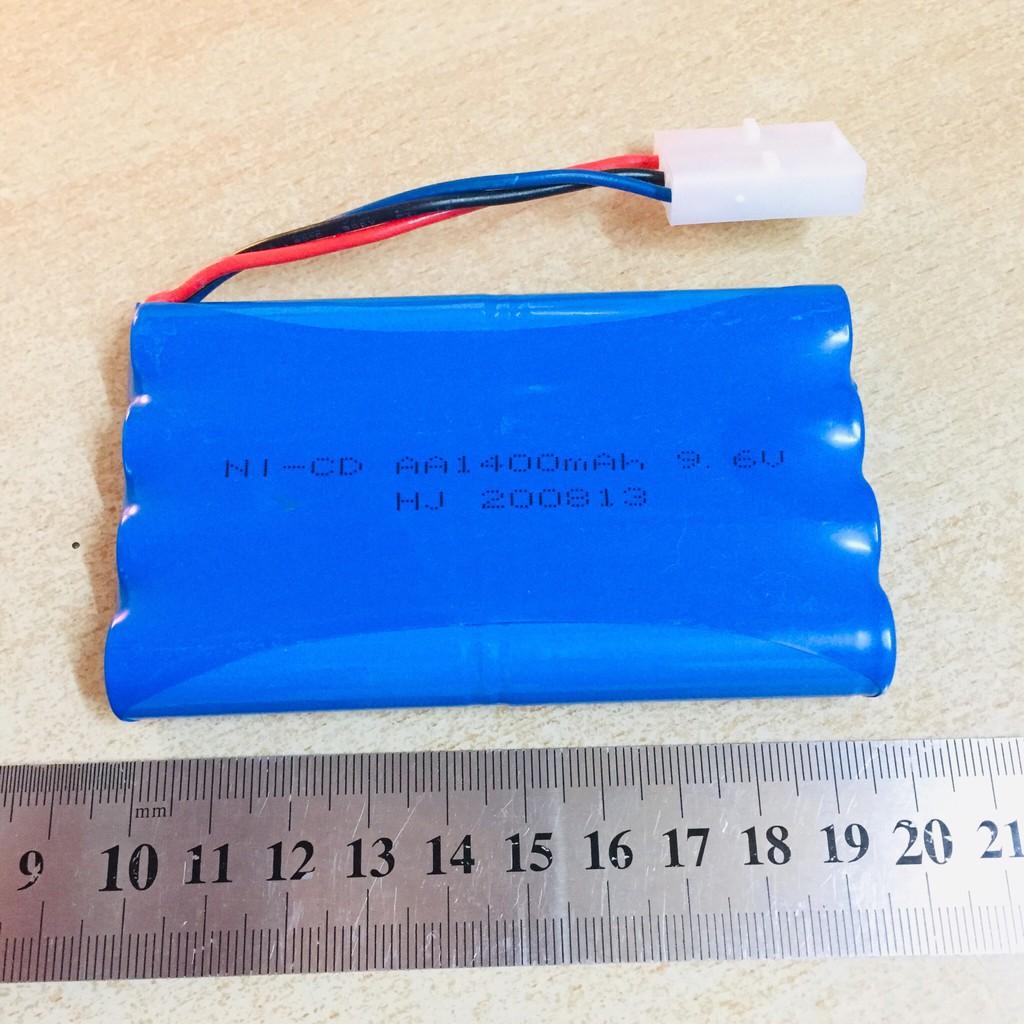 Pin sạc điện áp 9.6V dung lượng cao 1400mAh chân cắm trắng KET3P