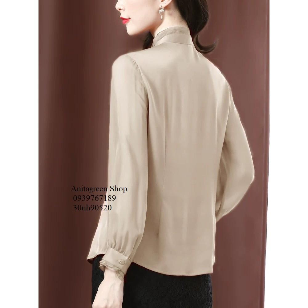 Tk90520-SƠ MI NỮ VIỀN BÈO TAY DÀI s-6xl