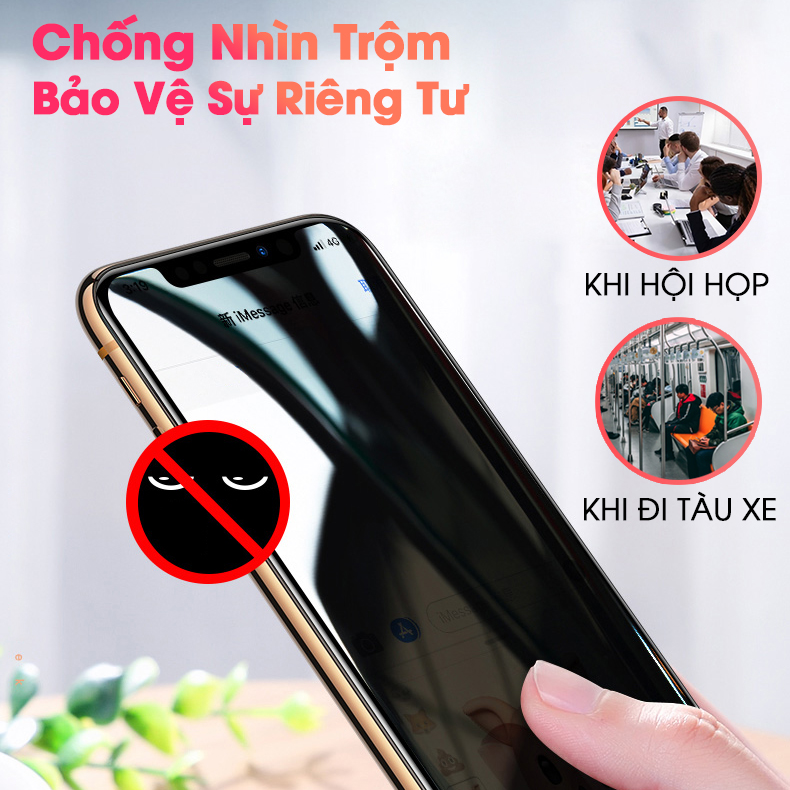 [Miếng dán màn hình] Kính cường lực chống nhìn trộm dành cho Xiaomi Redmi Note 11 / Note 11 Pro / Note 11 Pro+ - Hàng Chính Hãng