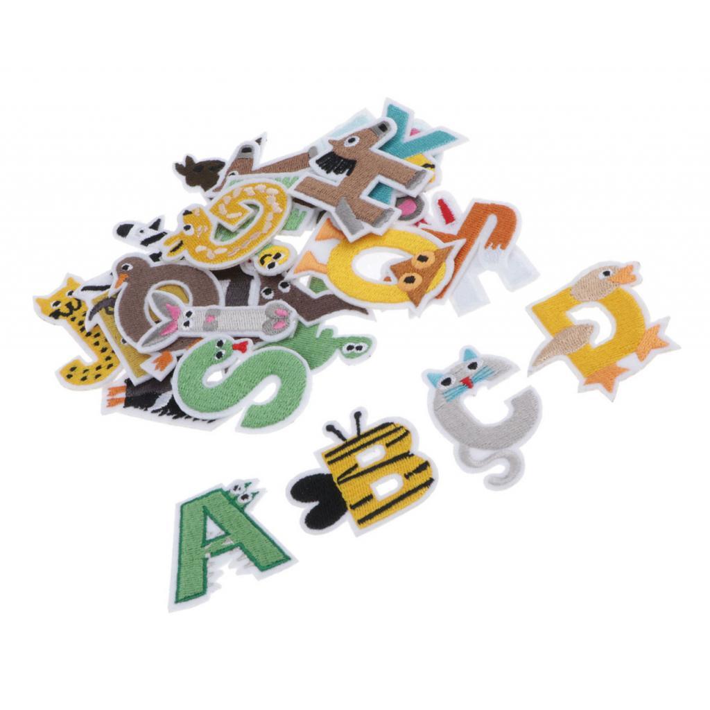 Set 26 Miếng Vá Kiểu Chữ Cái Cho Quần Áo