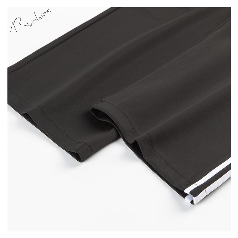 Quần 3 line unisex dáng suông ống rộng