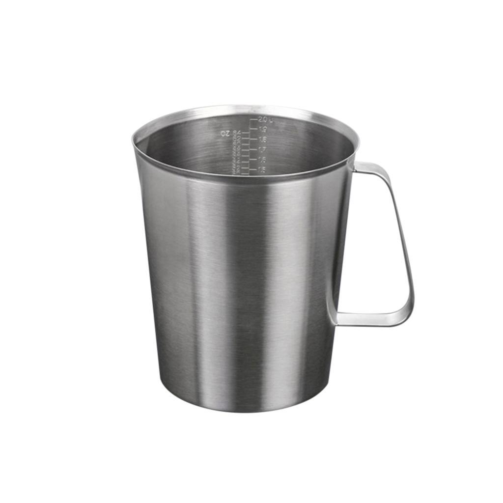 2x Stainless Steel Beer Camping Mugs Measuring Coffee Cup for Travel