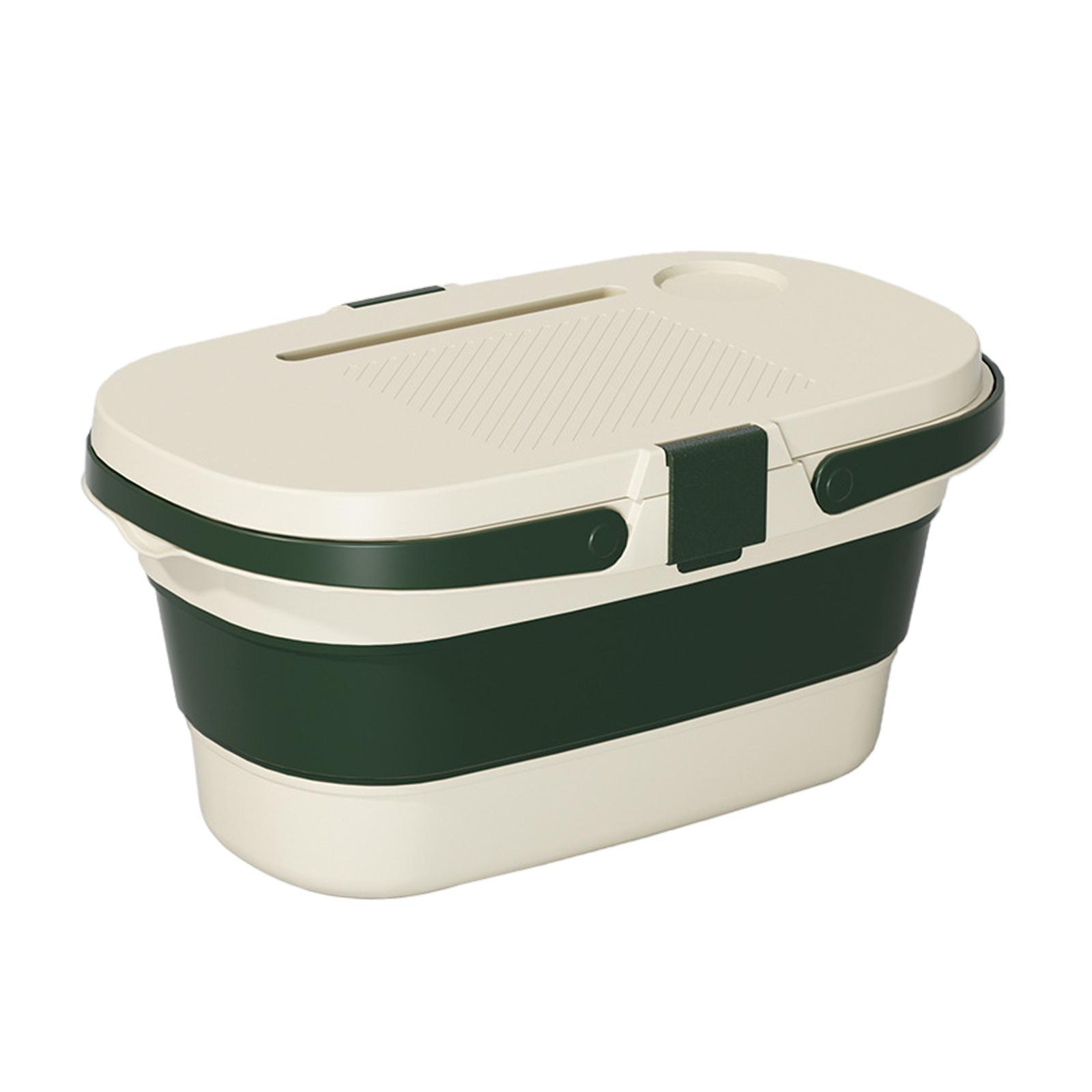 Collapsible Picnic Basket Large Capacity Storage Box Portable Storage Basket