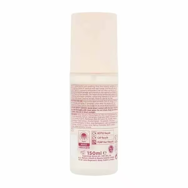 Nước hoa hồng cho da khô Superdrug Vitamin E Skin Care Hydrating Mist 150ml