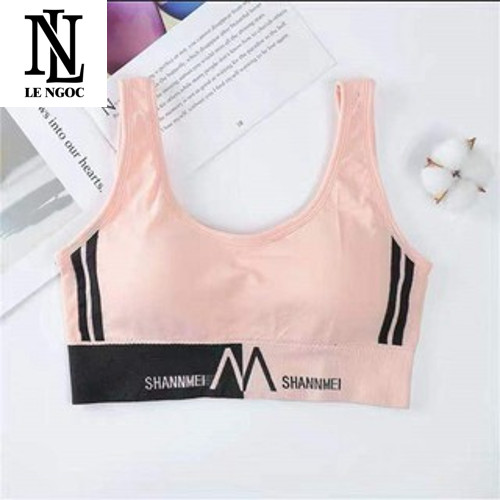 Áo bra, Bra thể thao phối sọc dáng croptop chất thun dệt thấm hút mồ hôi- LN38- Lê Ngọc Fashion