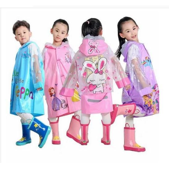 Áo mưa cho trẻ em , áo mưa hoạt hình ngộ nghĩnh hàng cao cấp