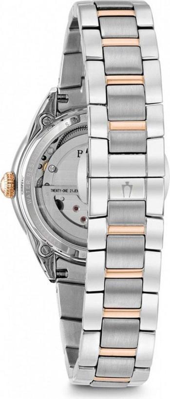 Đồng Hồ Nữ Bulova Đính Kim Cương Dây Thép Không Gỉ 98P170 - Mặt Xà Cừ (Sapphire)