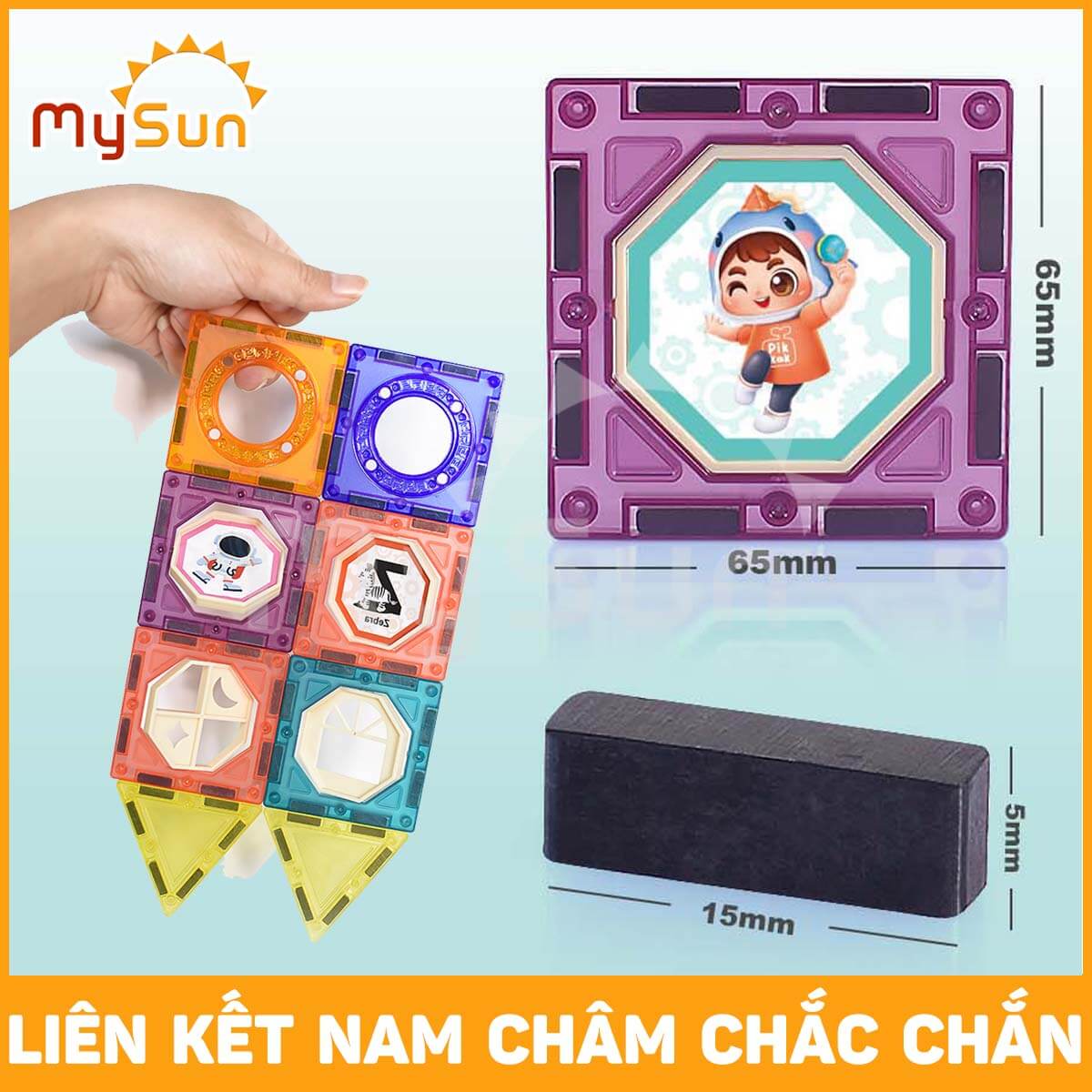 Đồ chơi cầu trượt xếp hình thả bi lăn ánh sáng vật lý cho bé phát triển tư duy trí tuệ MySun